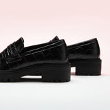 Stylish Print-Design Loafer Shoes