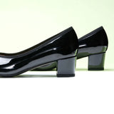 Bow knotted Ballet Block Heels (Lacy)