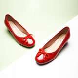 Bow knotted Ballet Block Heels (Lacy)