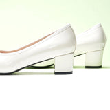Bow knotted Ballet Block Heels (Lacy)