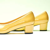 Bow knotted Ballet Block Heels (Lacy)