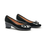 Bow knotted Ballet Block Heels (Lacy)