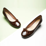 Bow knotted Ballet Block Heels (Lacy)