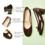 Bow knotted Ballet Block Heels (Lacy)