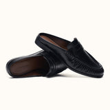 Ruched Loafer Mules (Soho Wax)