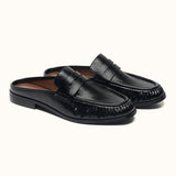 Ruched Loafer Mules (Soho Wax)