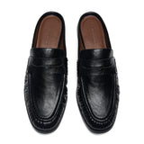 Ruched Loafer Mules (Soho Wax)
