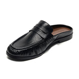 Ruched Loafer Mules (Soho Wax)