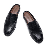 Ruched Loafer Mules (Soho Wax)
