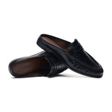 Ruched Loafer Mules (Soho Wax)