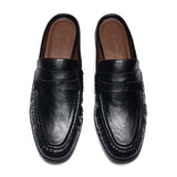 Ruched Loafer Mules (Soho Wax)
