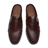 Ruched Loafer Mules (Soho Wax)