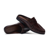 Ruched Loafer Mules (Soho Wax)