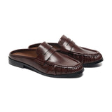 Ruched Loafer Mules (Soho Wax)