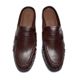 Ruched Loafer Mules (Soho Wax)