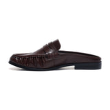 Ruched Loafer Mules (Soho Wax)