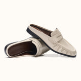 Ruched Loafer Mules (Soho Wax)
