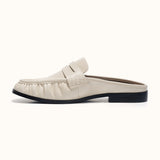 Ruched Loafer Mules (Soho Wax)