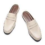 Ruched Loafer Mules (Soho Wax)
