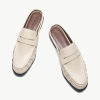 Ruched Loafer Mules (Soho Wax)