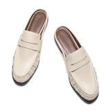 Ruched Loafer Mules (Soho Wax)