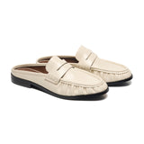 Ruched Loafer Mules (Soho Wax)