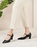 Mary Jane Block Heel Pump (Jessica)