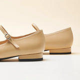 Almond-Toe Two-Tone Mary Jane (Lena)