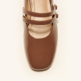 Double-Strap Mary Jane (Clara L）