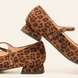 Square Toe Block Heel Mary Jane (Felicia MJ）