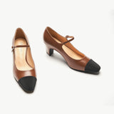 Mary Jane Block Heel Pump (Jessica)