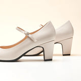 Mary Jane Block Heel Pump (Jessica)