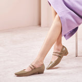 Double-Strap Block Heel (Alva)