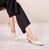 Double-Strap Block Heel (Alva)