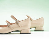 Double-Straps Block Heel Mary Jane (Kara Jane)