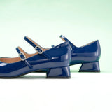 Double-Straps Block Heel Mary Jane (Kara Jane)
