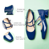 Double-Straps Block Heel Mary Jane (Kara Jane)