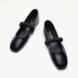 Elastic Strap Mary Jane (Clara) Matte Black