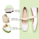  White Patent Crossed Stripe Mary Jane, a chic and modern choice for urban styling with a touch of sophistication