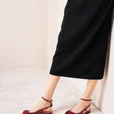 Ankle Strap Bow Slingback Mary Jane (Anita)
