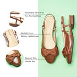 Ankle Strap Bow Slingback Mary Jane (Anita)