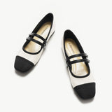 Two-Tone Double-Strap Mary Jane (Clara)