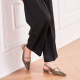 Block Heel Slingback Sandals (Alva)