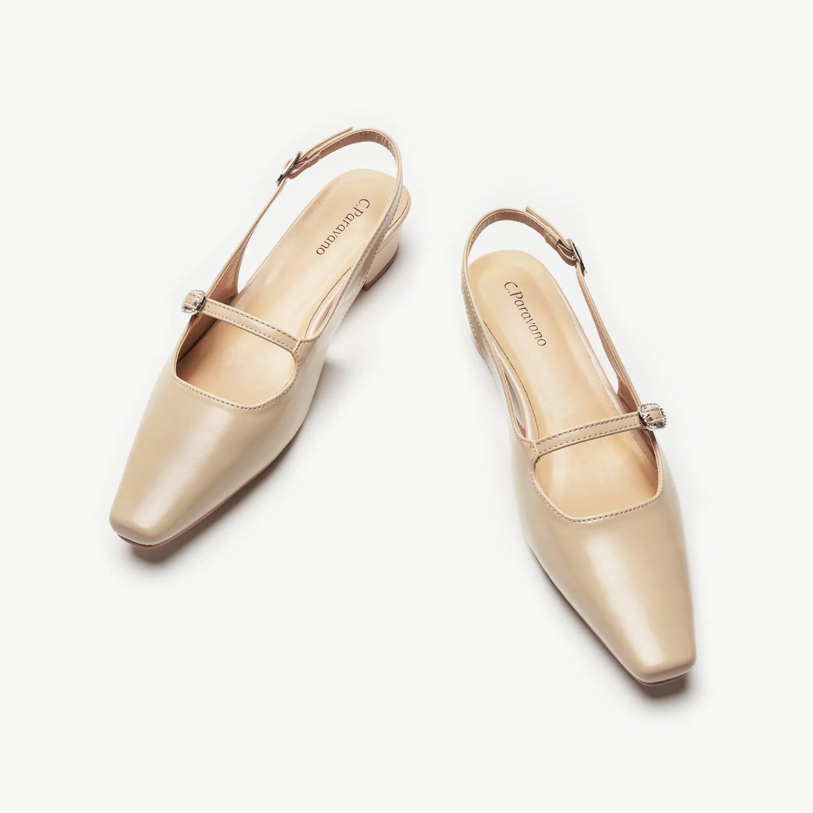 Block Heel Slingback Sandals (Alva)