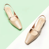 Block Heel Slingback Sandals (Alva)