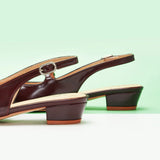 Block Heel Slingback Sandals (Alva)