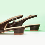 Block Heel Slingback Sandals (Alva)