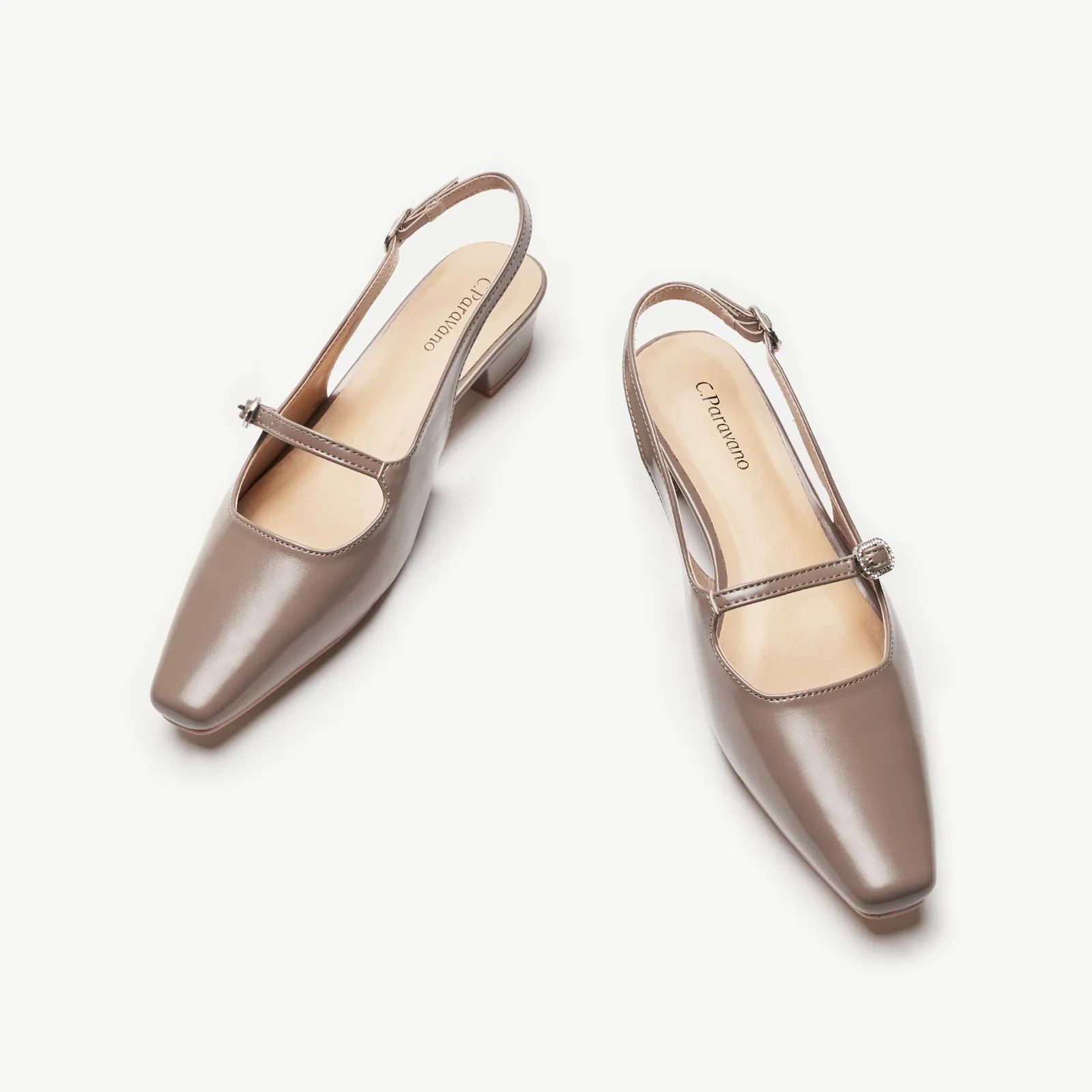 Block Heel Slingback Sandals (Alva)