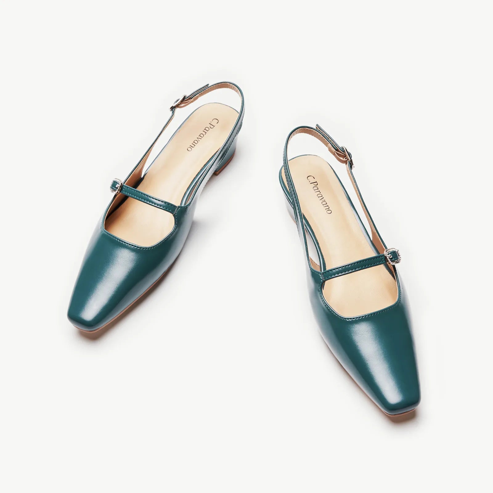 Block Heel Slingback Sandals (Alva)