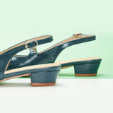 Block Heel Slingback Sandals (Alva)